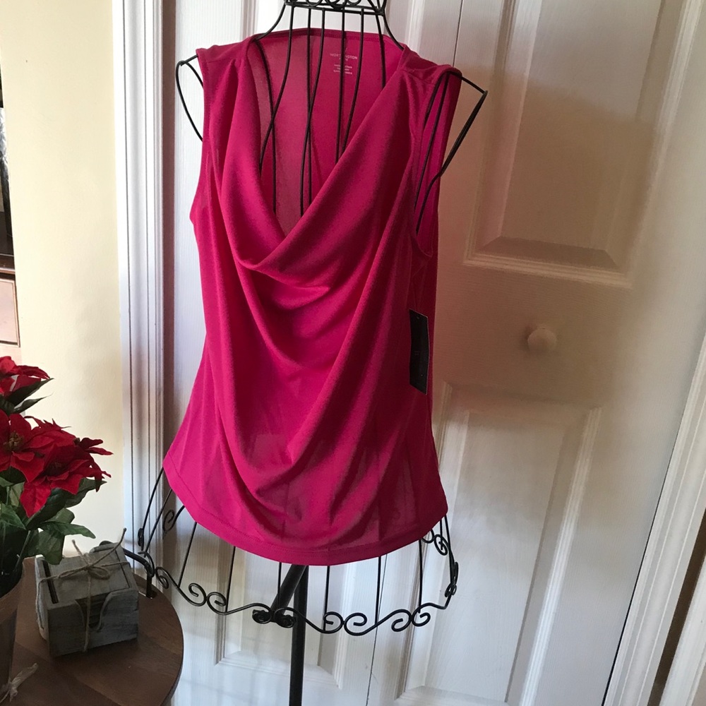 Worthington women’s drape neck sleeveless tank top